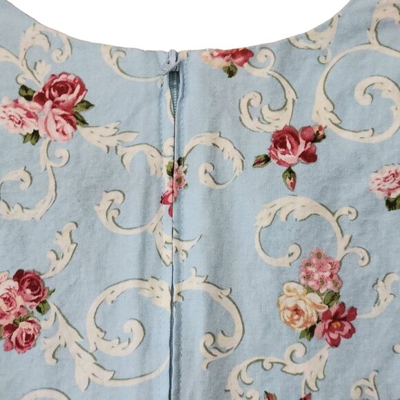 Bernie Dexter Womens Sharon Dress Floral Manor Print 2X Rockabilly Retro Pinup B - Picture 13 of 16